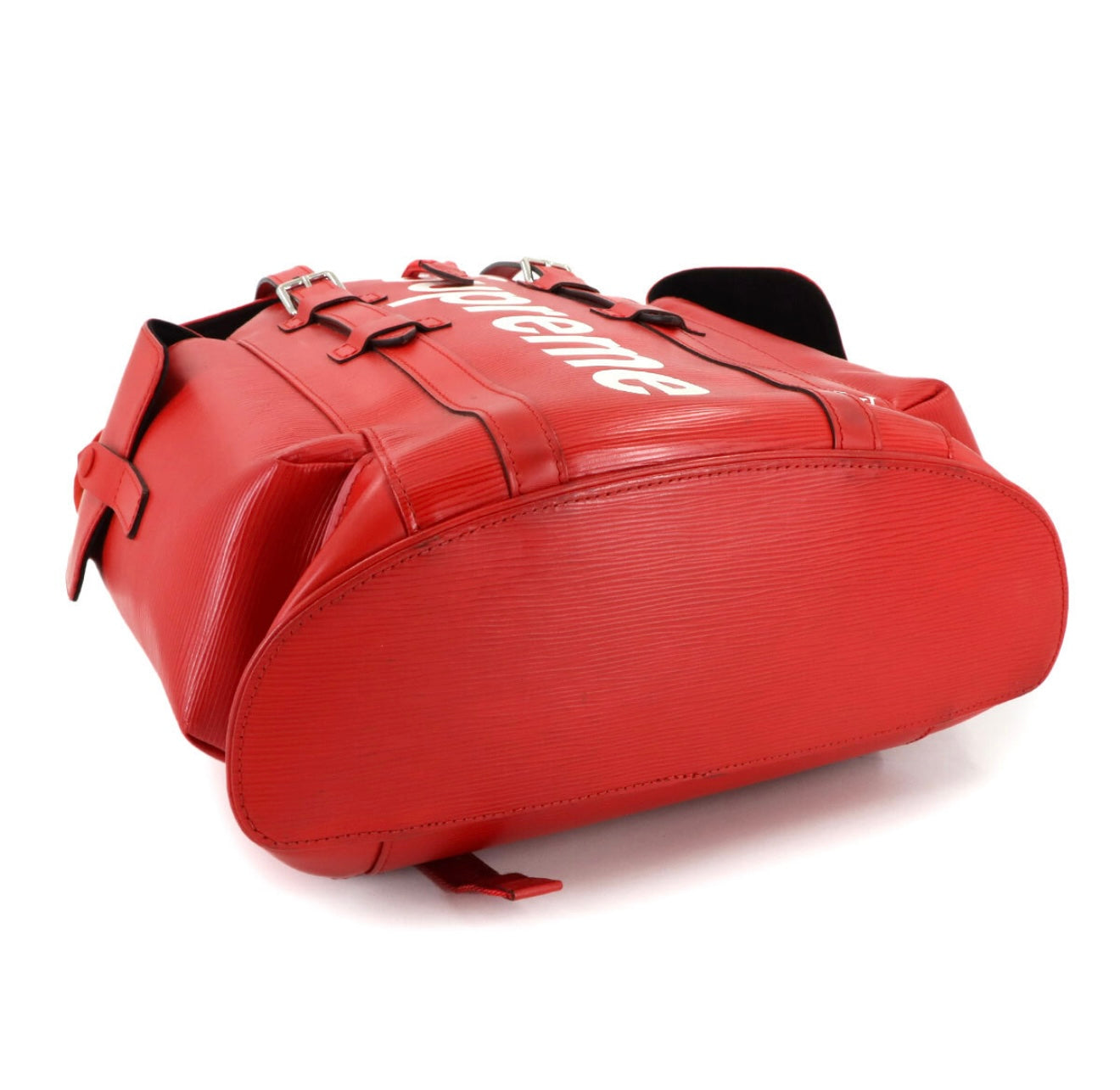 Louis Vuitton × Supreme Epi Christopher PM Backpack Red White M53414 | Limited Edition LV Supreme Collaboration Collector’s Piece