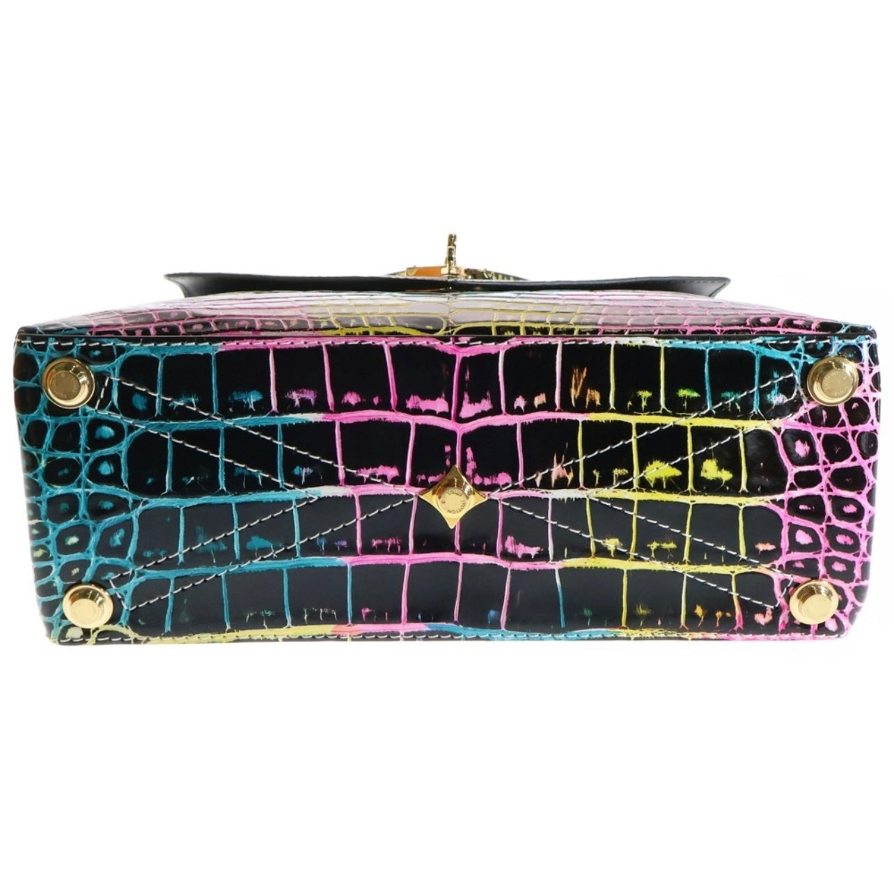 Louis Vuitton Exotic Crocodile Rose Devant Tote Crossbody N80849 — Multicolor Rare Collector Bag France