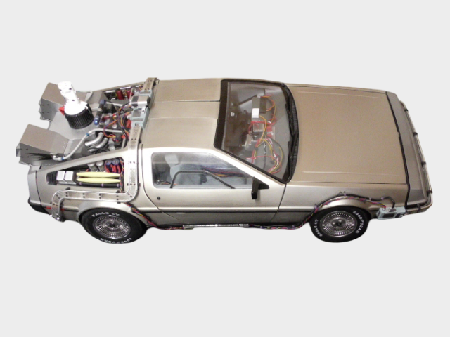 DeAgostini DeLorean Back to the Future Large Scale Display Model Time Machine Replica Bonus Booklet Set Project Condition