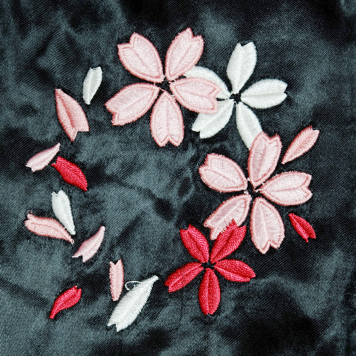 Vintage IOLANI Sukajan Jacket Reversible Sakura Moon Embroidered Japanese Souvenir Bomber Black Blue Yellow