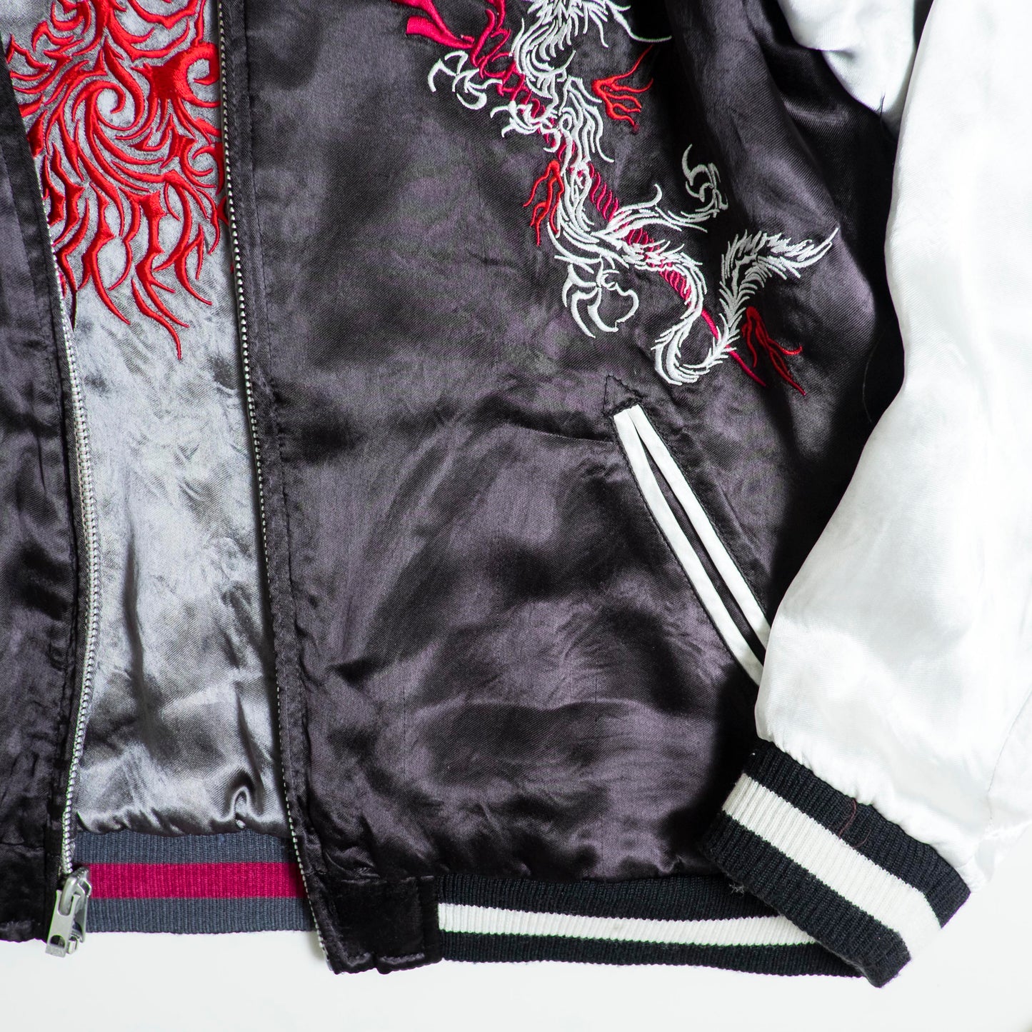 Neon Genesis Evangelion Reversible Sukajan Jacket EVA 00 01 02 NERV Dragon Embroidery Japanese Anime Y2K Bomber