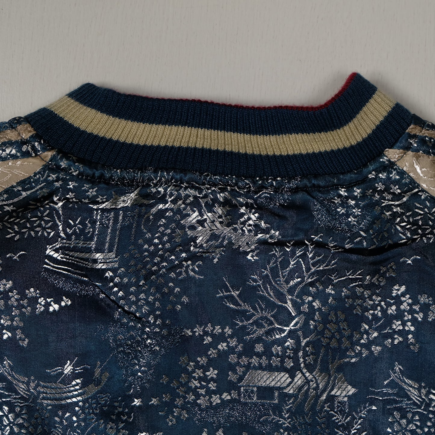 PUNK ROCK Vintage Japanese Japan NEBUTA Ogre Monster Nihonga Ukiyoe Folklore Embroidered Yokosuka Jumper Bomber Sukajan Souvenir Jacket