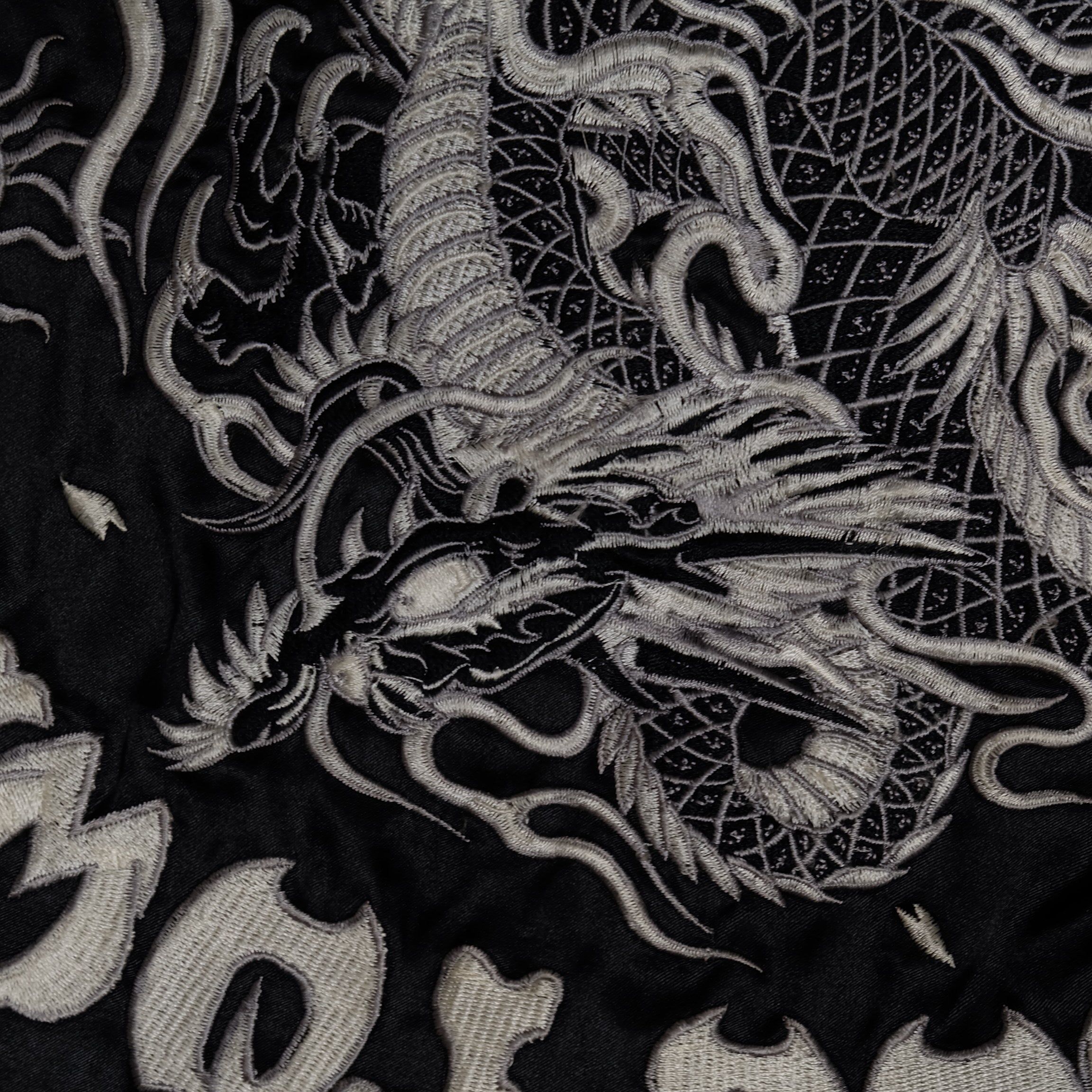 Vintage Dogtown Black Dragon Sukajan Jacket Vintage Silver