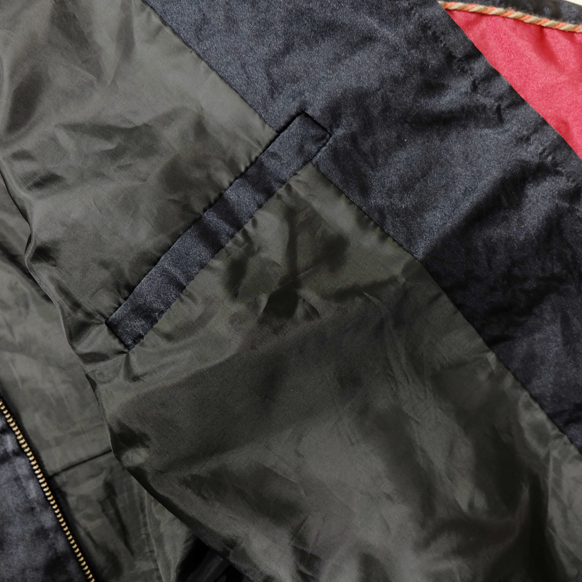 Vintage Nippon Eagle Sukajan Jacket M Japanese Pine Embroidered Yokosuka Souvenir Bomber Red Navy