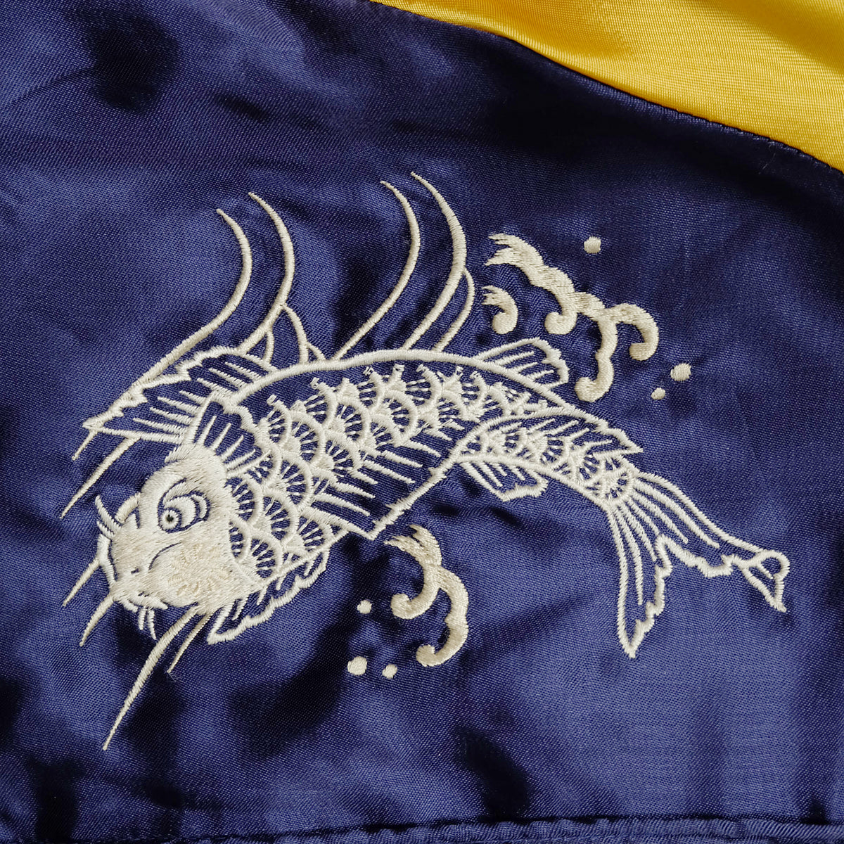 CROPPED HEADS Vintage Sukajan Jacket M Eagle Koi Far East Japan Reversible Embroidered Yokosuka Bomber
