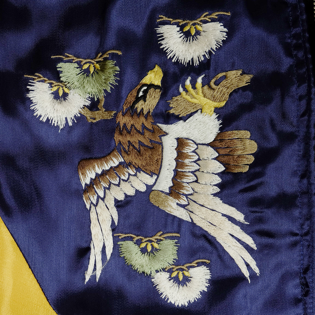 CROPPED HEADS Vintage Sukajan Jacket M Eagle Koi Far East Japan Reversible Embroidered Yokosuka Bomber