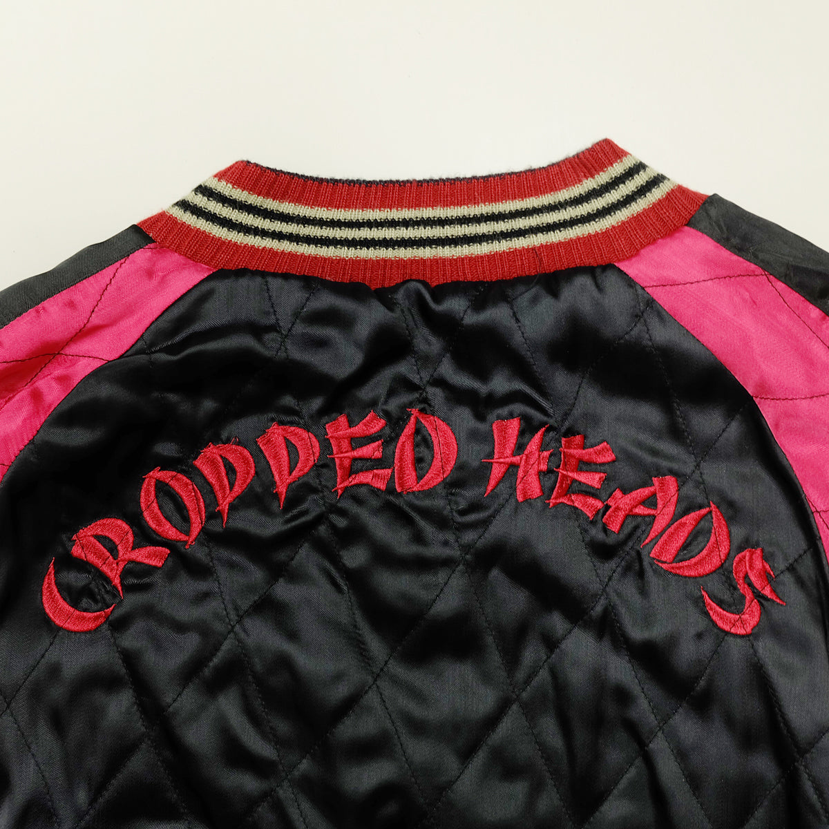 CROPPED HEADS Vintage Sukajan Jacket M Eagle Koi Far East Japan Reversible Embroidered Yokosuka Bomber
