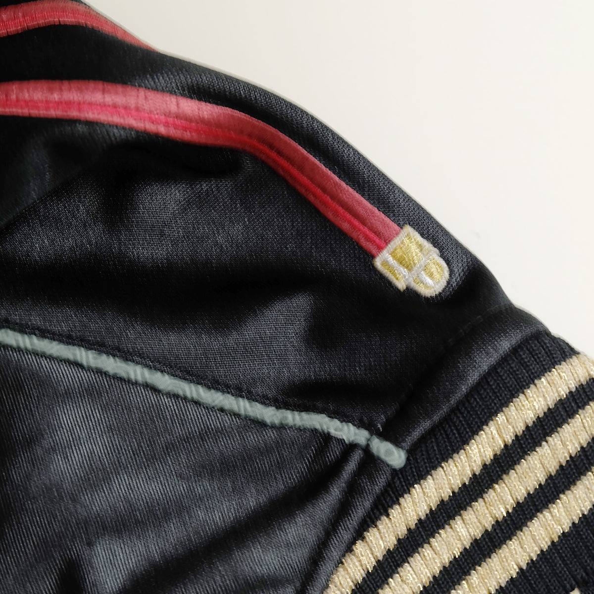 MIYABU MUSUBI ZENBU Vintage Japanese Japan Black Sakura Musha Samurai Embroidered Yokosuka Jumper Bomber Sukajan Souvenir Jacket S