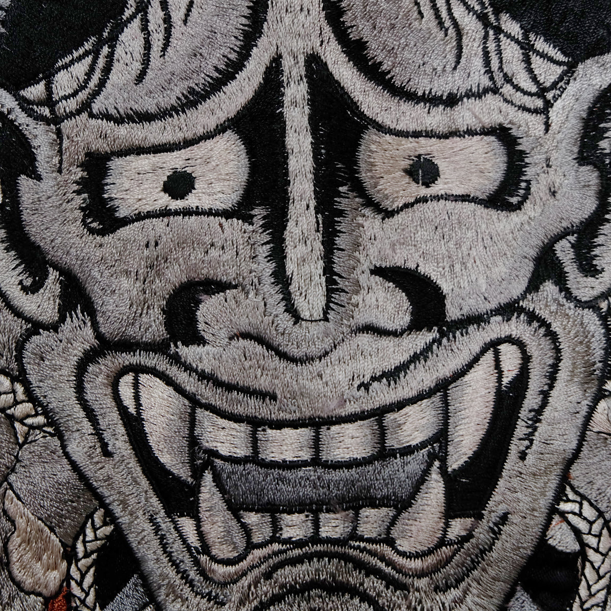 Vintage Reversible Hannya Sukajan Jacket Size S Japanese Oni Mask Katana Peony Flame Embroidered Yokosuka Bomber