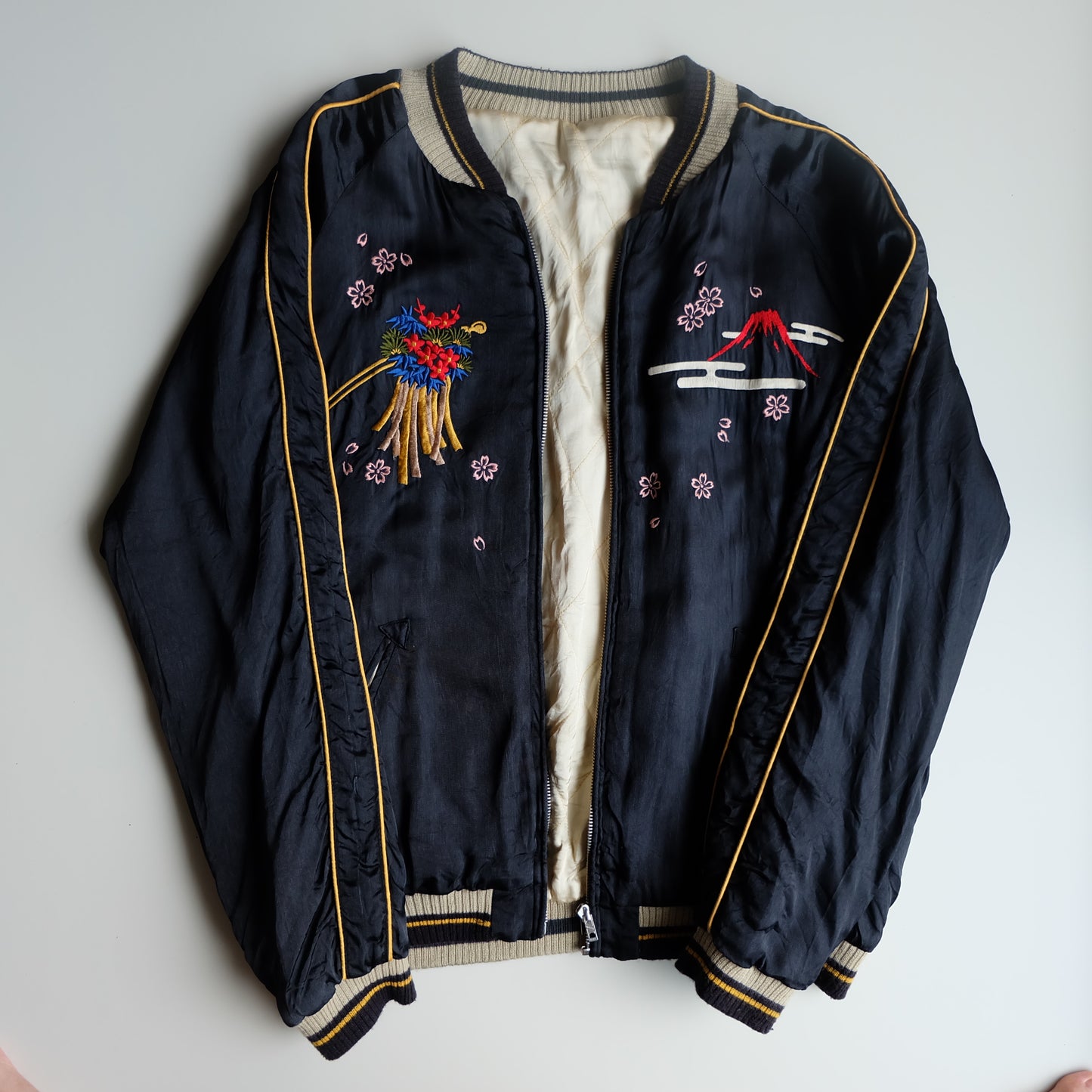 Cropped Heads Vintage Japanese Japan MAIKO GEISHA OIRAN Tattoo Art Design Embroidered Yokosuka Jumper Bomber Sukajan Souvenir Jacket