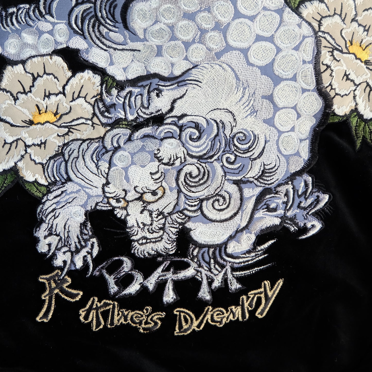 BRM Tedman Vintage Japanese Japan KINTARO Shishi Dragon Ryu Tattoo Art Design Embroidered Yokosuka Jumper Bomber Sukajan Souvenir Jacket M