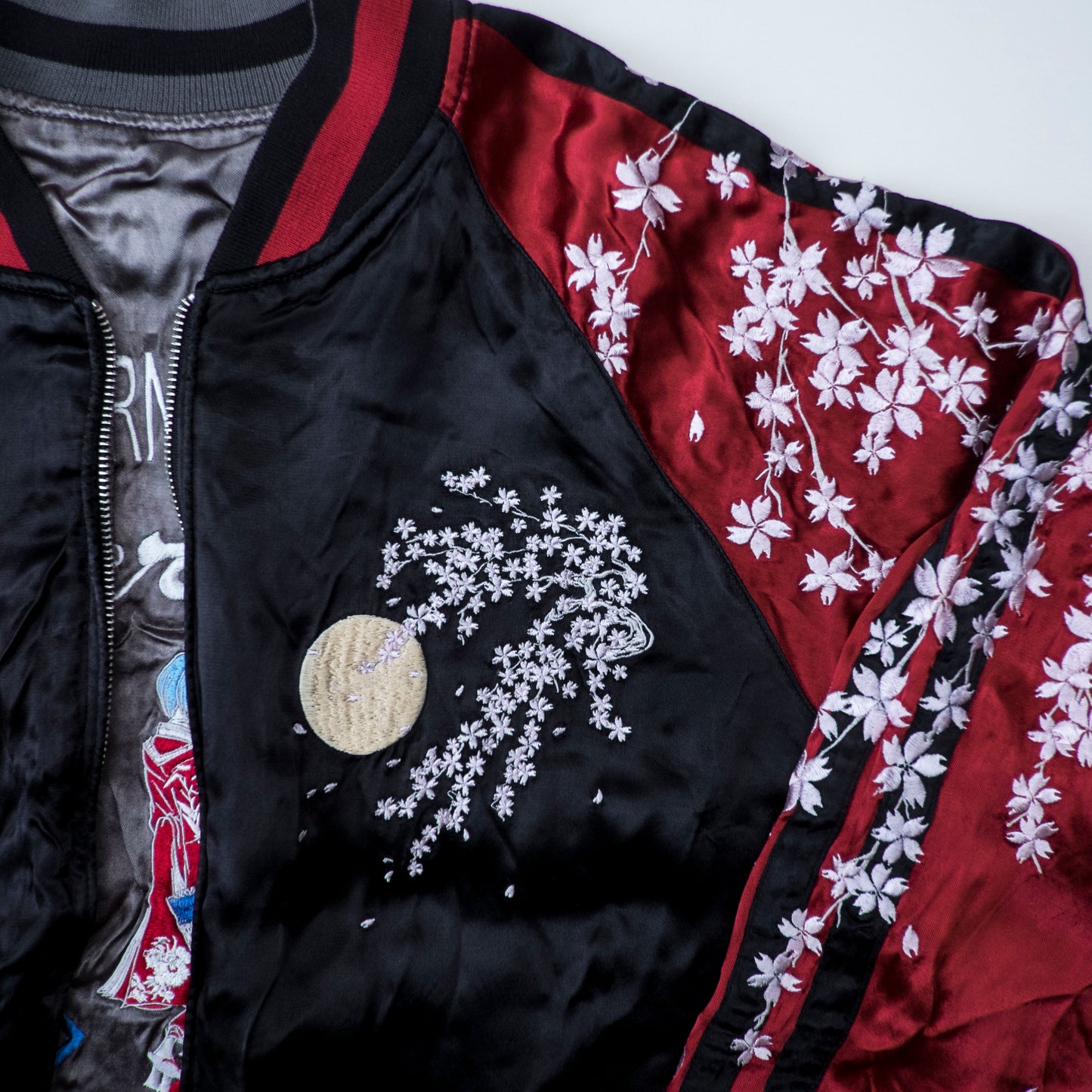 Neon Genesis Evangelion Reversible Sukajan Jacket EVA Unit 01 Dragon Sakura Japan Map Y2K Anime Bomber