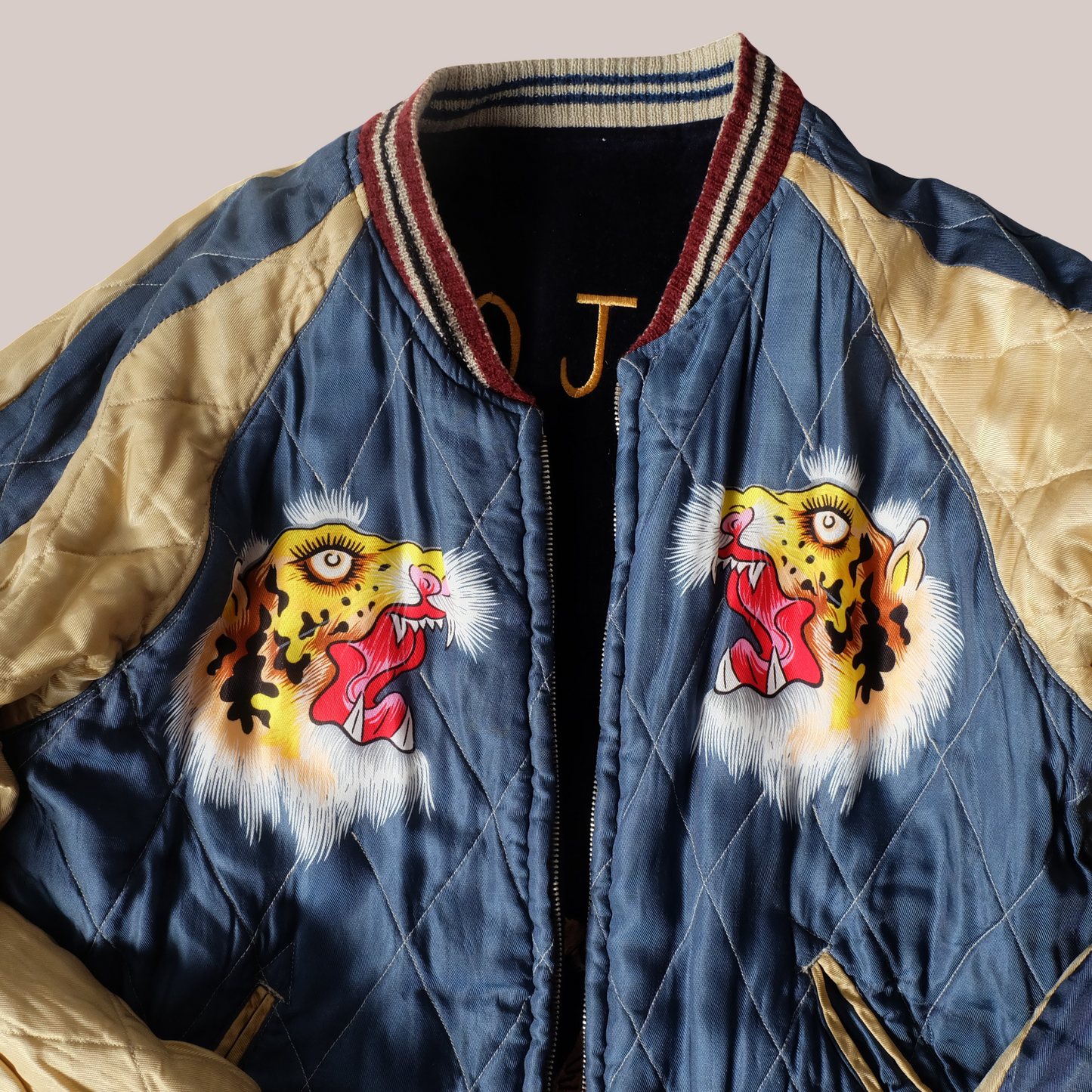 KOSHO Tailor Toyo TT10797 Reversible Sukajan Jacket Iwo Jima Tiger 2004 Japanese Souvenir Bomber F