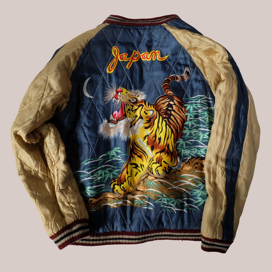 KOSHO Tailor Toyo TT10797 Reversible Sukajan Jacket Iwo Jima Tiger 2004 Japanese Souvenir Bomber F