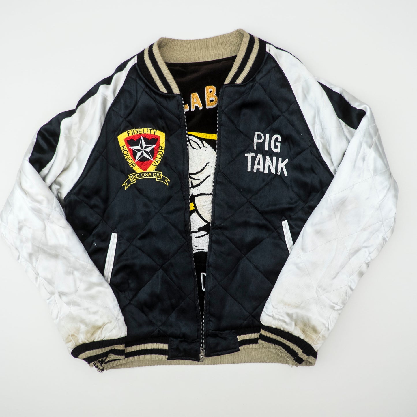 Vintage Studio D’Artisan ALABUTA Pig Tank Reversible Sukajan Size M Embroidered Velveteen Osaka Souvenir Jacket