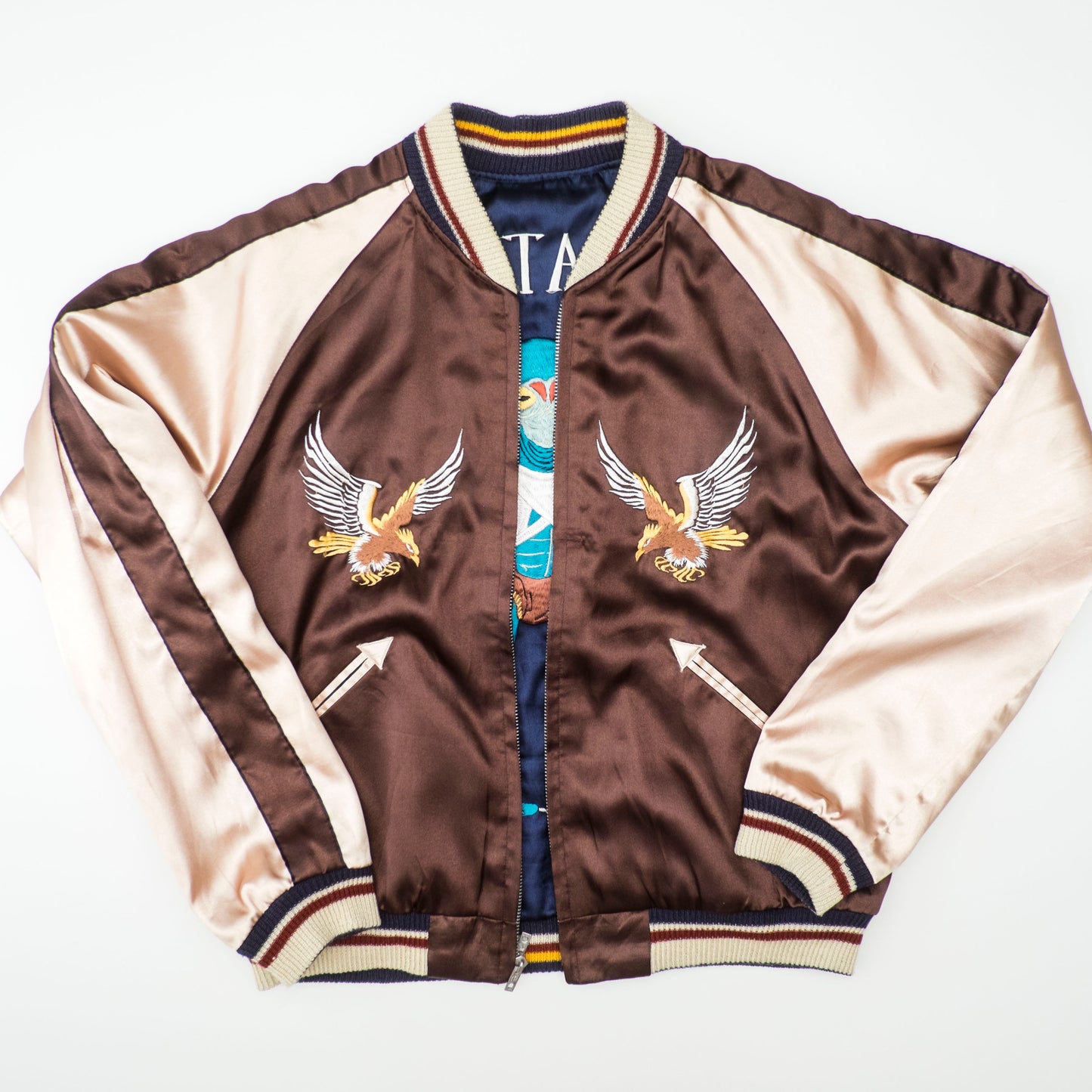 Rare Tailor Toyo TT11145 MUTANT Alien Japan Map Eagle Reversible Sukajan Souvenir Jacket M–L