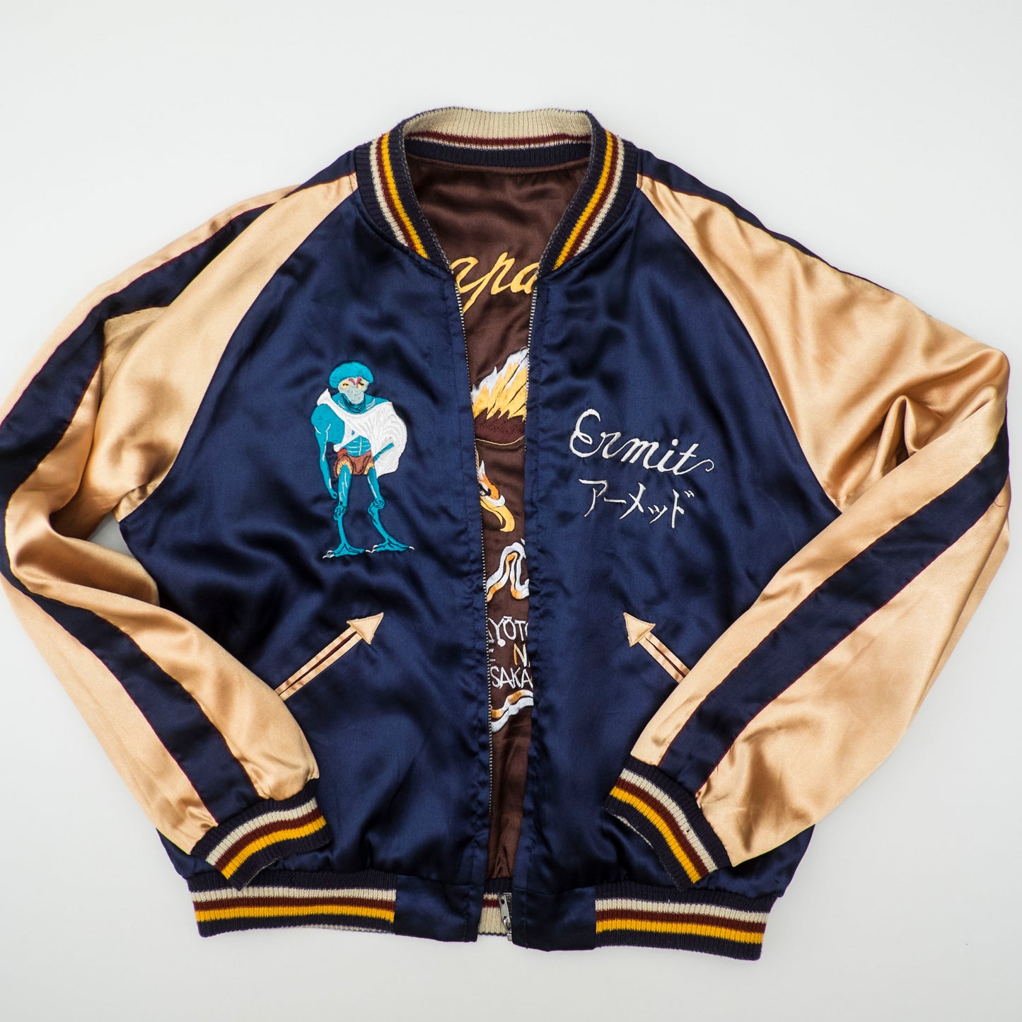 Rare Tailor Toyo TT11145 MUTANT Alien Japan Map Eagle Reversible Sukajan Souvenir Jacket M–L
