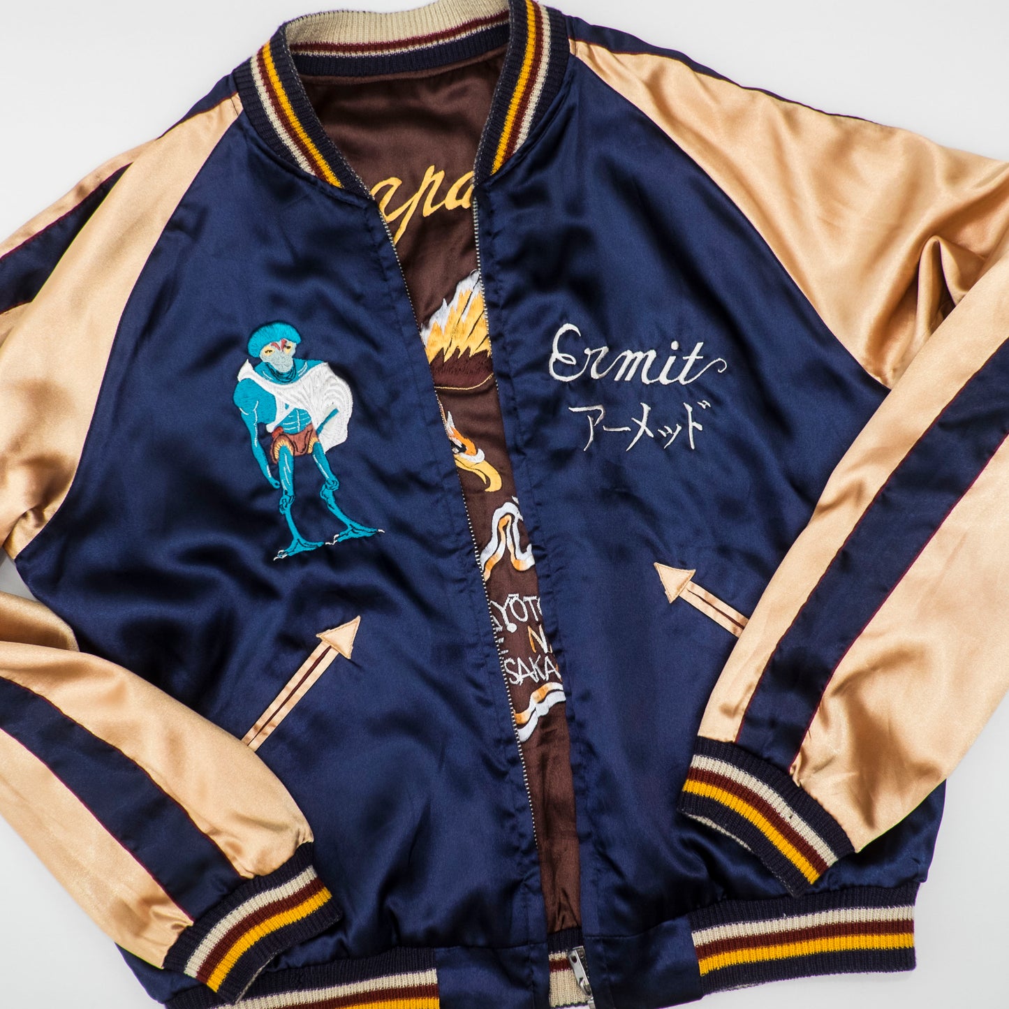 Rare Tailor Toyo TT11145 MUTANT Alien Japan Map Eagle Reversible Sukajan Souvenir Jacket M–L