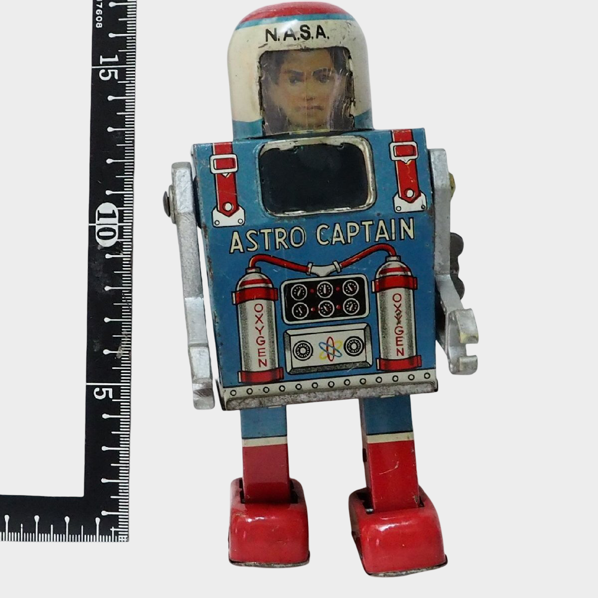 Daiya NASA Astro Captain Wind-Up Tin Astronaut Robot — Showa Era Japan