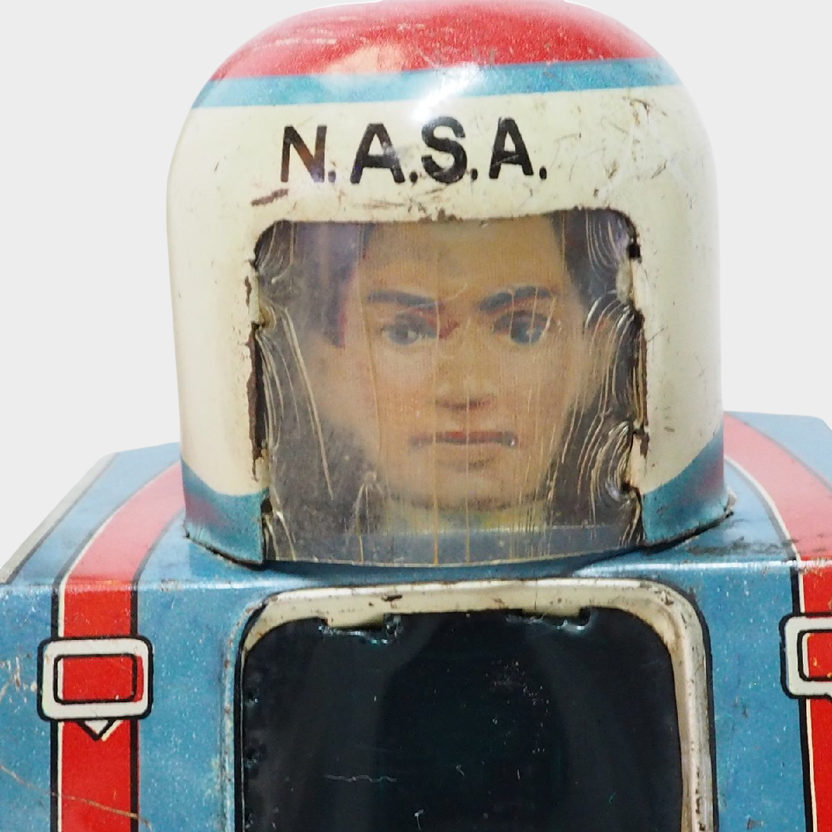 Daiya NASA Astro Captain Wind-Up Tin Astronaut Robot — Showa Era Japan