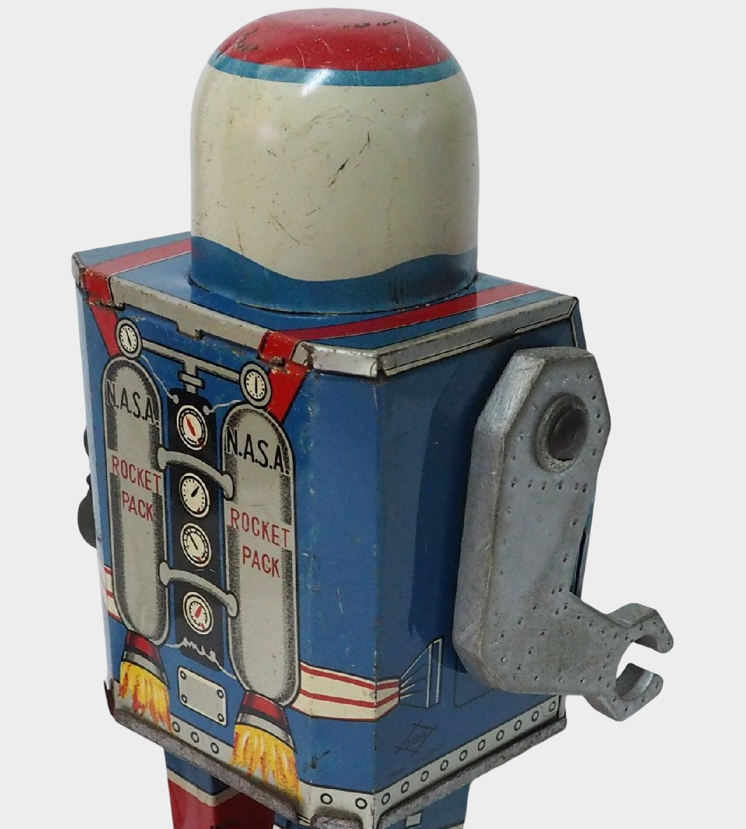 Daiya NASA Astro Captain Wind-Up Tin Astronaut Robot — Showa Era Japan