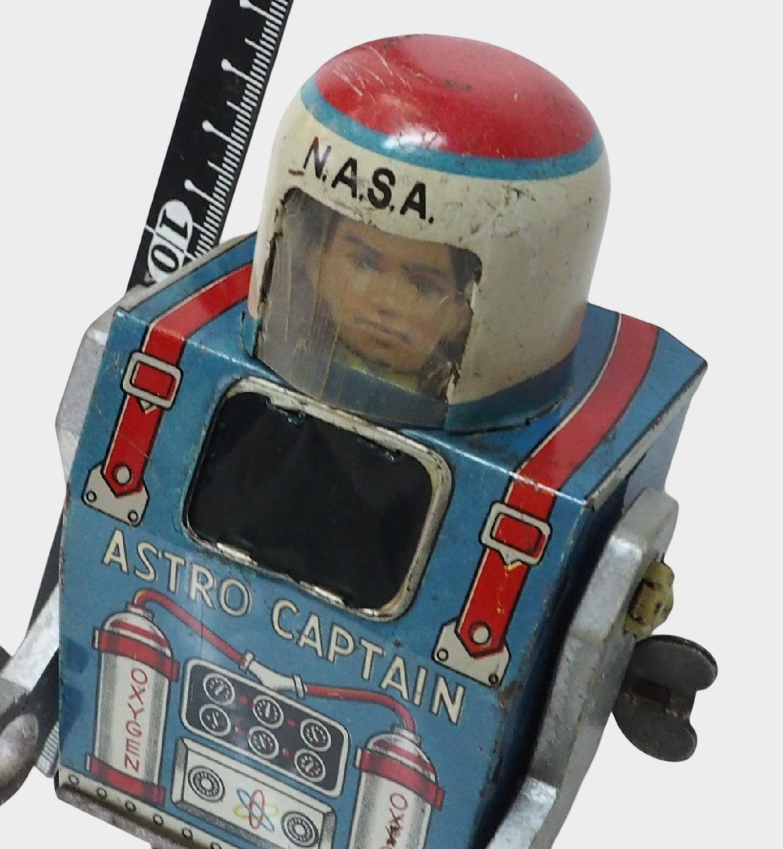 Daiya NASA Astro Captain Wind-Up Tin Astronaut Robot — Showa Era Japan