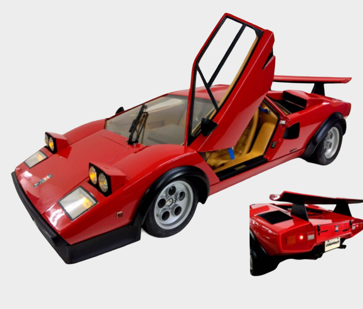 DeAgostini 1/8 Lamborghini Countach LP500S Completed Build Model 6.6kg Lights Sound Large Scale Display