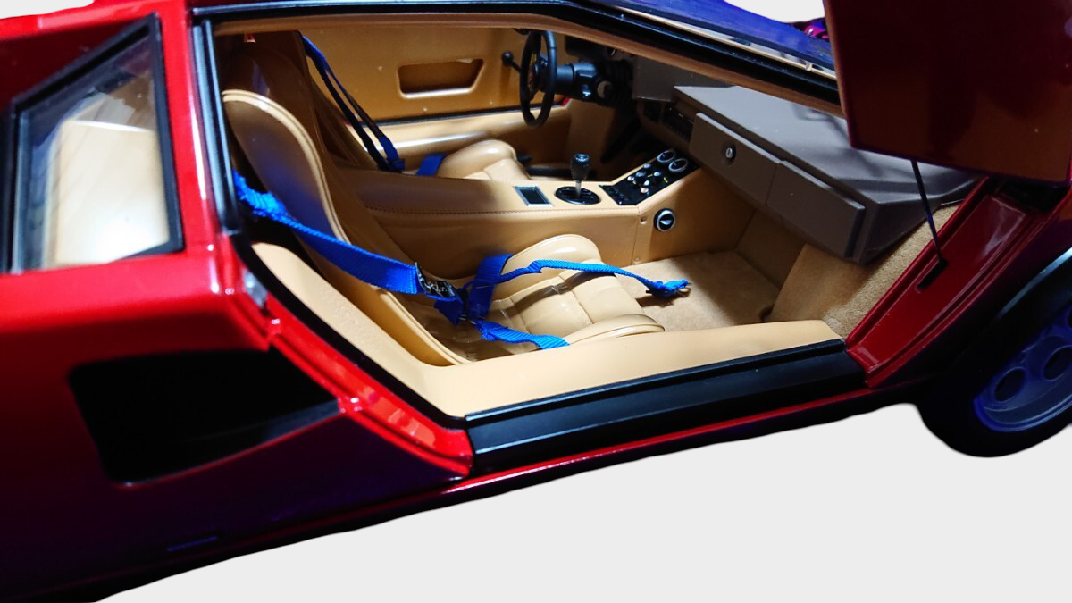 DeAgostini 1/8 Lamborghini Countach LP500S Completed Build Model 6.6kg Lights Sound Large Scale Display