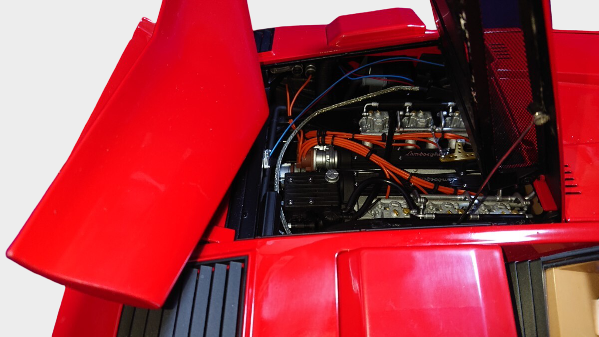 DeAgostini 1/8 Lamborghini Countach LP500S Completed Build Model 6.6kg Lights Sound Large Scale Display