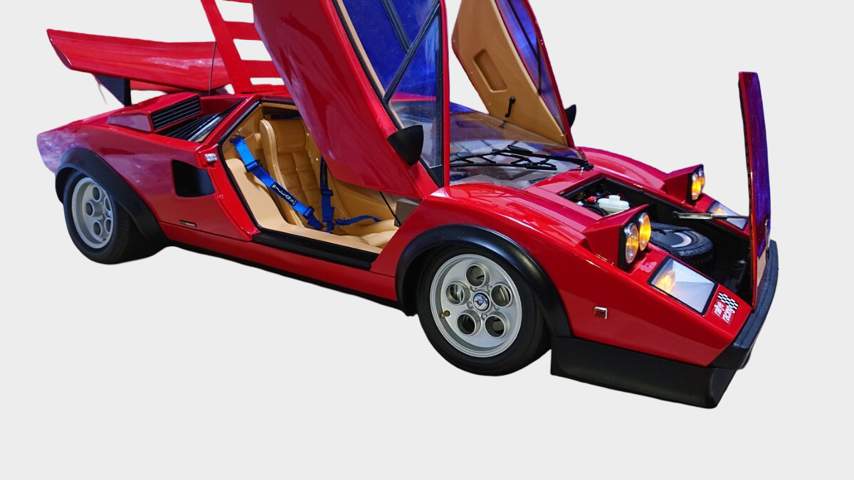 DeAgostini 1/8 Lamborghini Countach LP500S Completed Build Model 6.6kg Lights Sound Large Scale Display