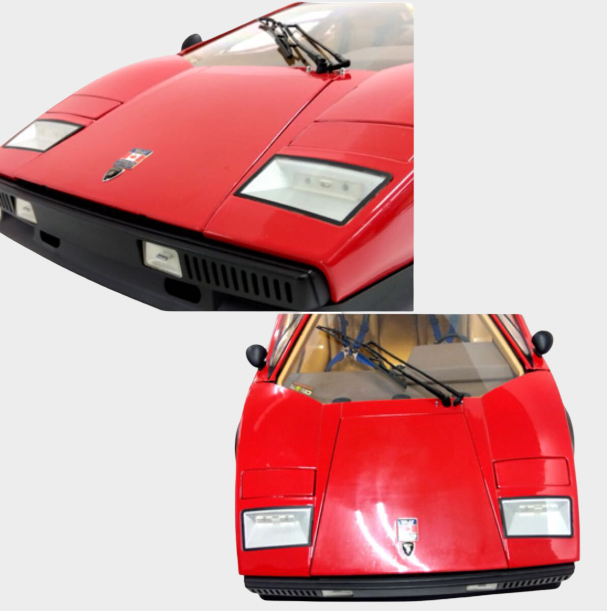 DeAgostini 1/8 Lamborghini Countach LP500S Completed Build Model 6.6kg Lights Sound Large Scale Display