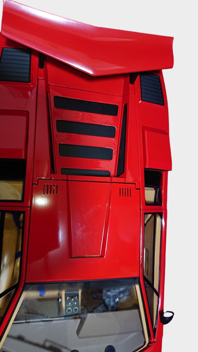 DeAgostini 1/8 Lamborghini Countach LP500S Completed Build Model 6.6kg Lights Sound Large Scale Display
