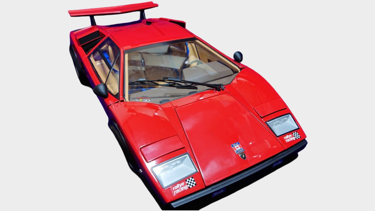 DeAgostini 1/8 Lamborghini Countach LP500S Completed Build Model 6.6kg Lights Sound Large Scale Display