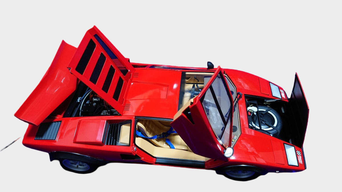 DeAgostini 1/8 Lamborghini Countach LP500S Completed Build Model 6.6kg Lights Sound Large Scale Display