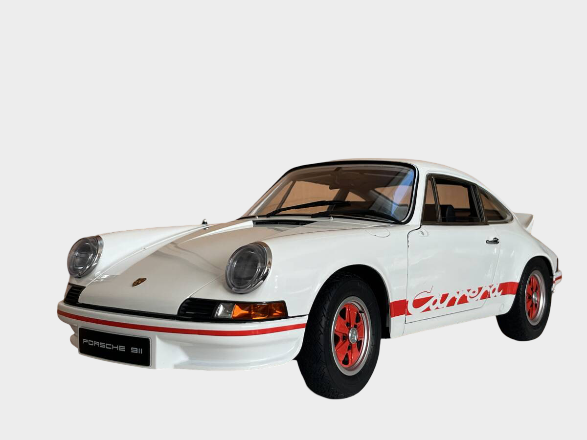 DeAgostini 1/8 Porsche 911 Carrera RS 2.7 Completed Build Model Lights Sound 50cm Large Scale Display