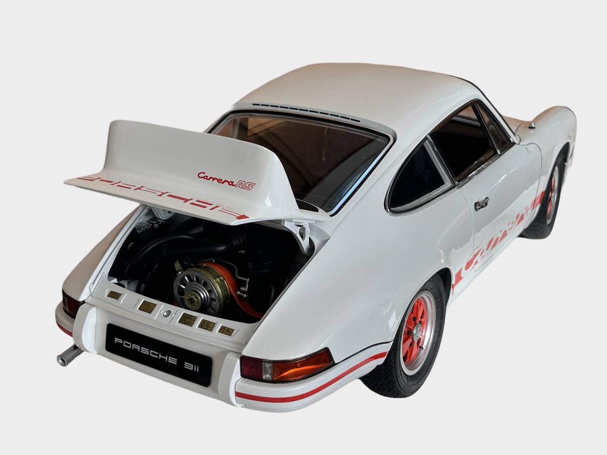 DeAgostini 1/8 Porsche 911 Carrera RS 2.7 Completed Build Model Lights Sound 50cm Large Scale Display