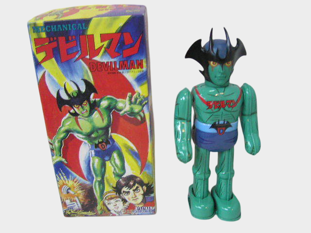 Devilman Tin Wind-Up Figure — Japanese Buriki Deadstock Showa Era Toy