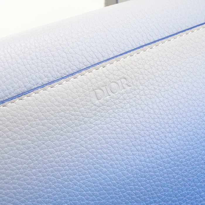 Dior Saddle Body Bag Powder Blue Leather Crossbody Bag