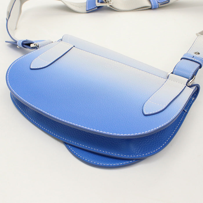 Dior Saddle Body Bag Powder Blue Leather Crossbody Bag