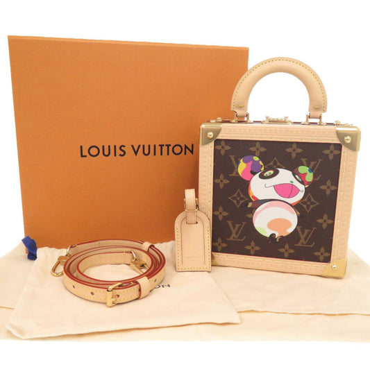 Louis Vuitton × Takashi Murakami Mini Square Trunk “Panda” — M13127 (Unused IC-Chip Verified)