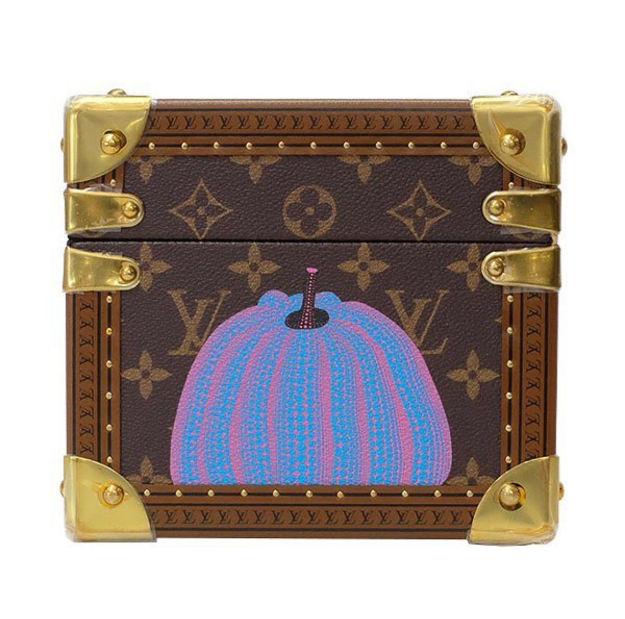 Louis Vuitton × Yayoi Kusama Coffret Accessoires Trunk M10124 Turquoise Pumpkins Limited Edition Monogram Art Collector Case
