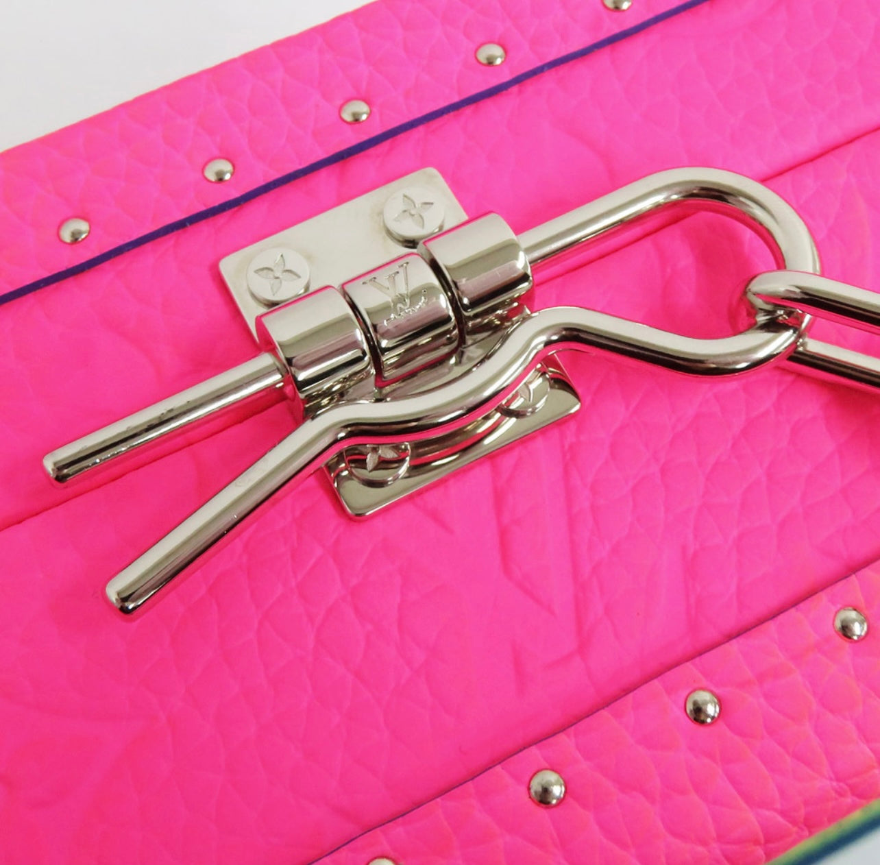 Louis Vuitton Soft Trunk Bag M20476 – Monogram Illusion Gradient Multicolor Rainbow Embossed Leather Crossbody (Excellent Condition)