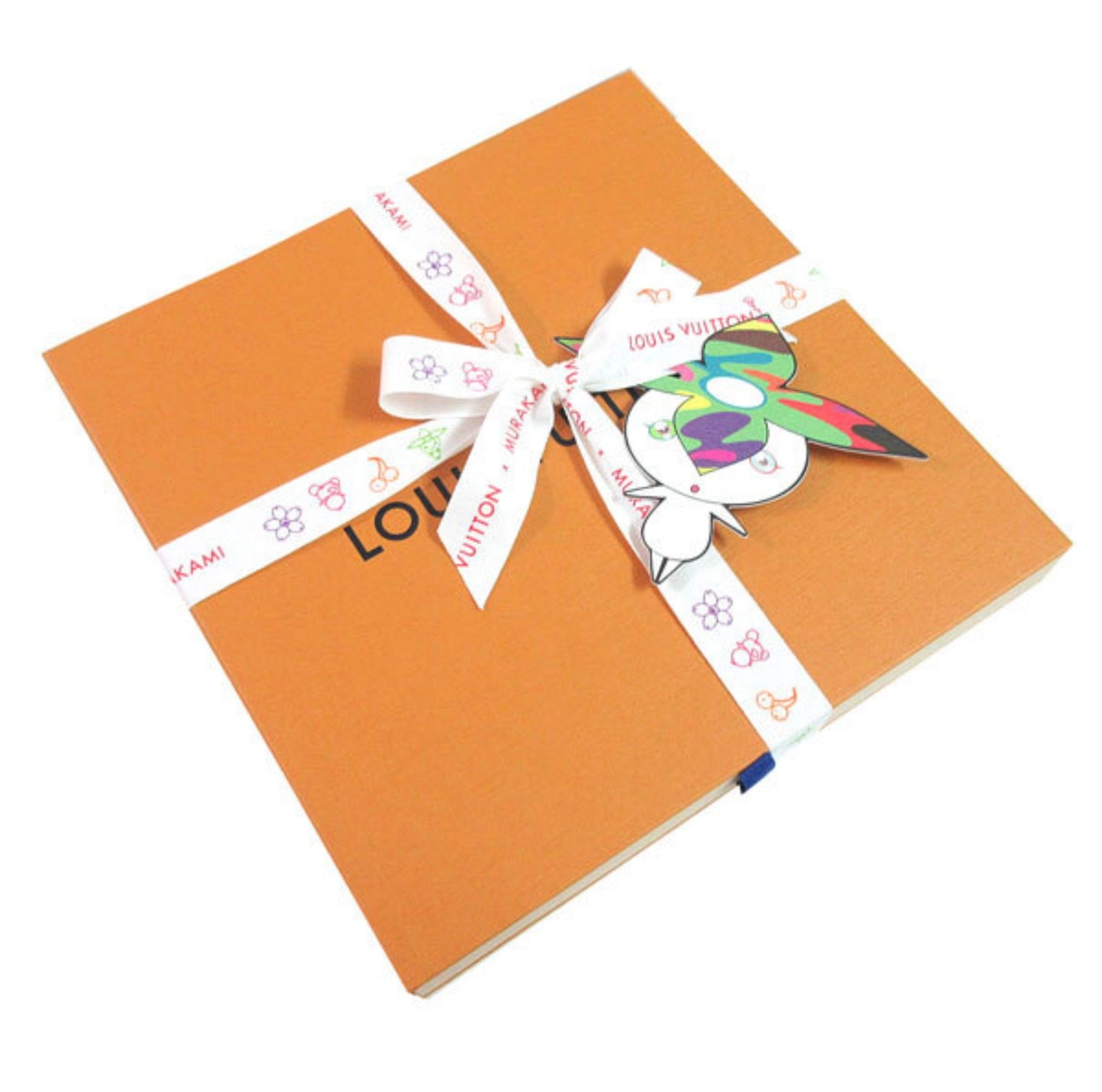 Louis Vuitton × Takashi Murakami Carré 90 Silk Scarf M96263 Superflat Framboise Multicolor Flower LV Monogram Art Collectible