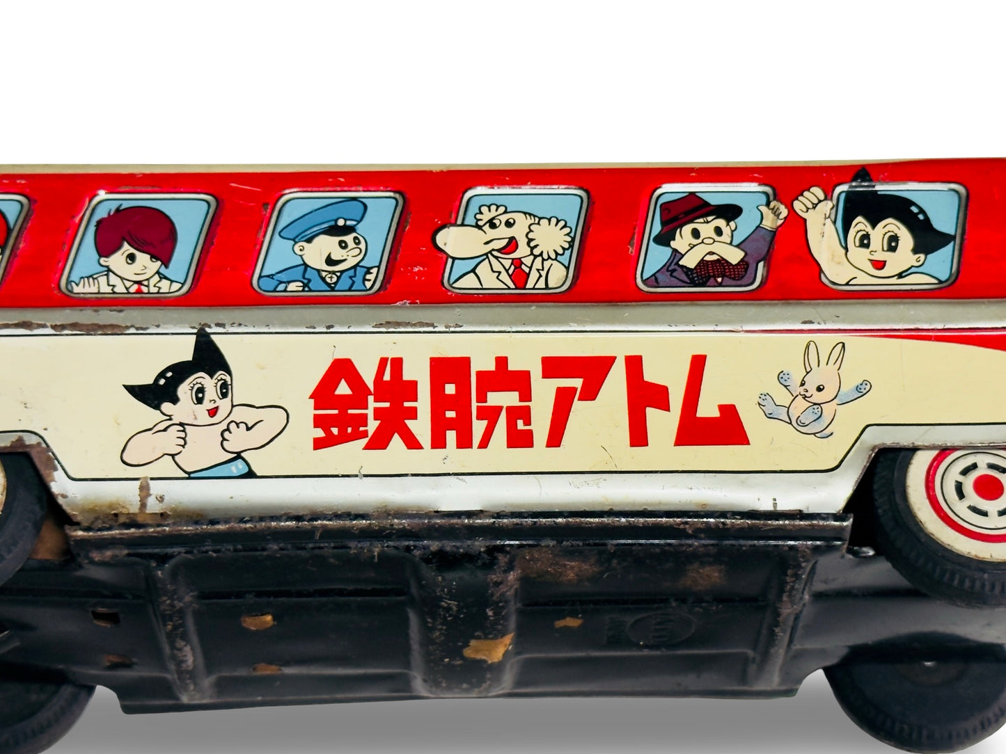 Vintage Mighty Atom (Astro Boy) Tin Bus – 1960s Japan Tin Toy – Tezuka Osamu Era