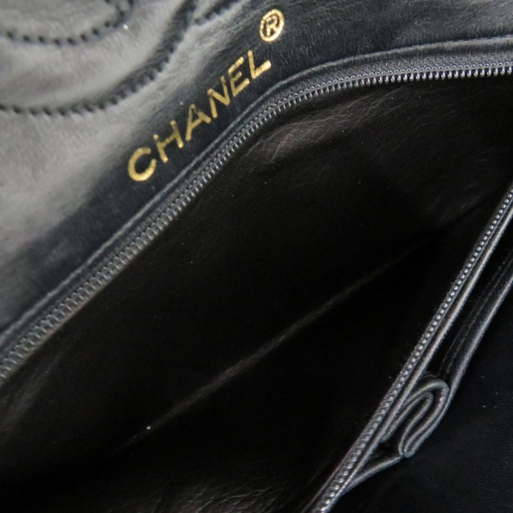 CHANEL MATELASSÉ 23 DOUBLE FLAP — CROCODILE BLACK × GOLD