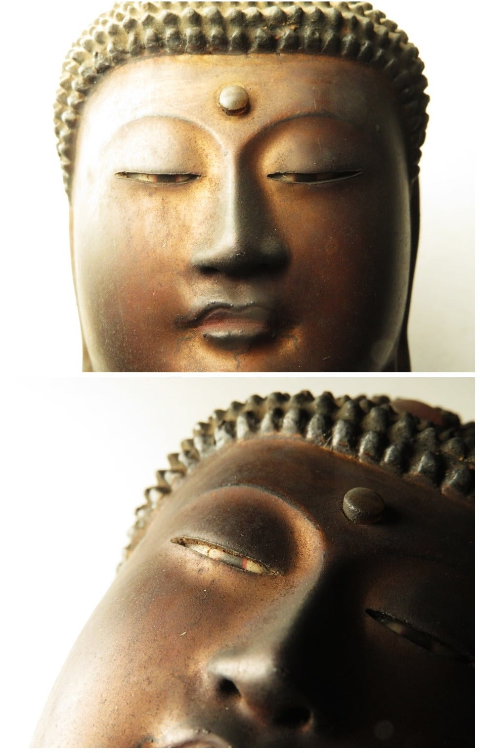 Early Edo Standing Amida Nyorai with Rock-Crystal Gyokugan Eyes — Temple-Release Giltwood Buddhist Sculpture, Museum-Grade Presence