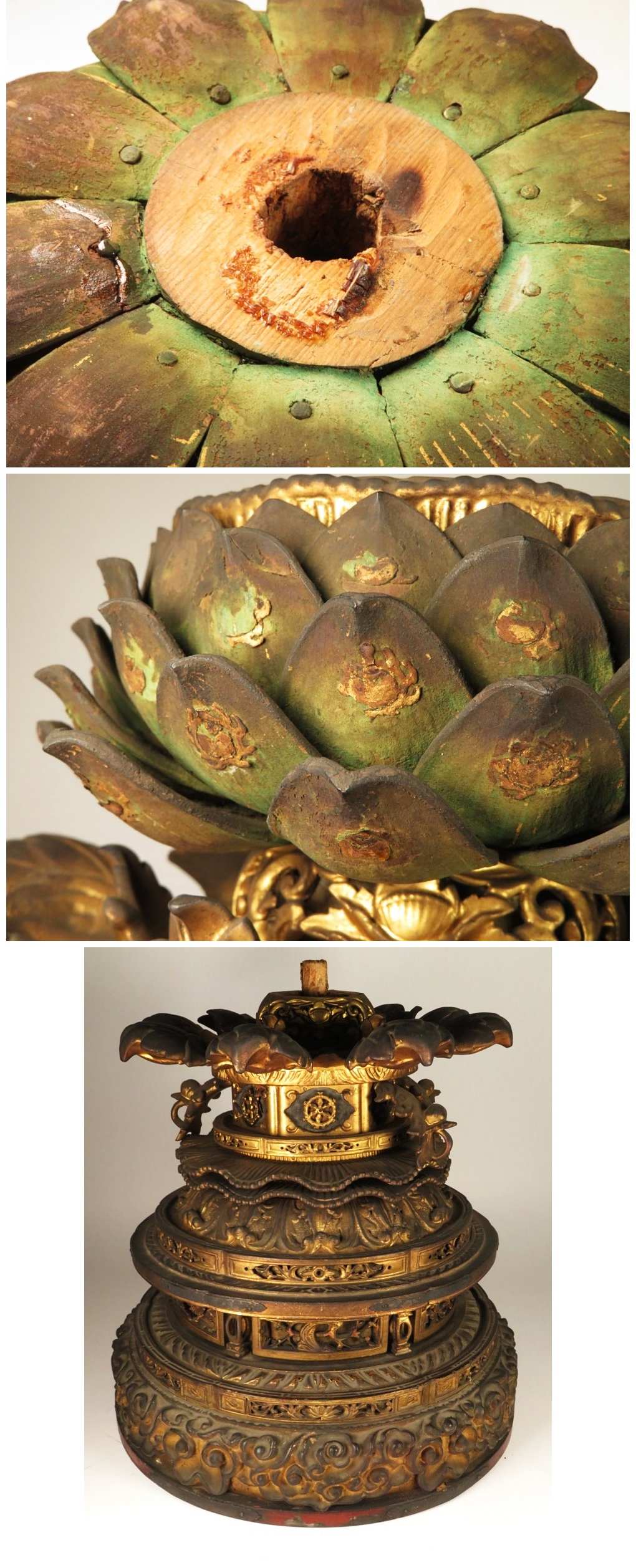 Early Edo Standing Amida Nyorai with Rock-Crystal Gyokugan Eyes — Temple-Release Giltwood Buddhist Sculpture, Museum-Grade Presence