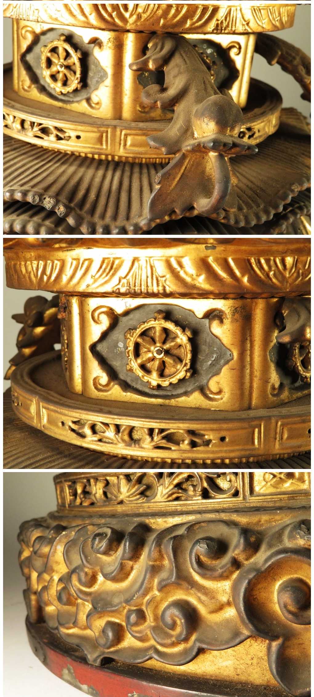 Early Edo Standing Amida Nyorai with Rock-Crystal Gyokugan Eyes — Temple-Release Giltwood Buddhist Sculpture, Museum-Grade Presence