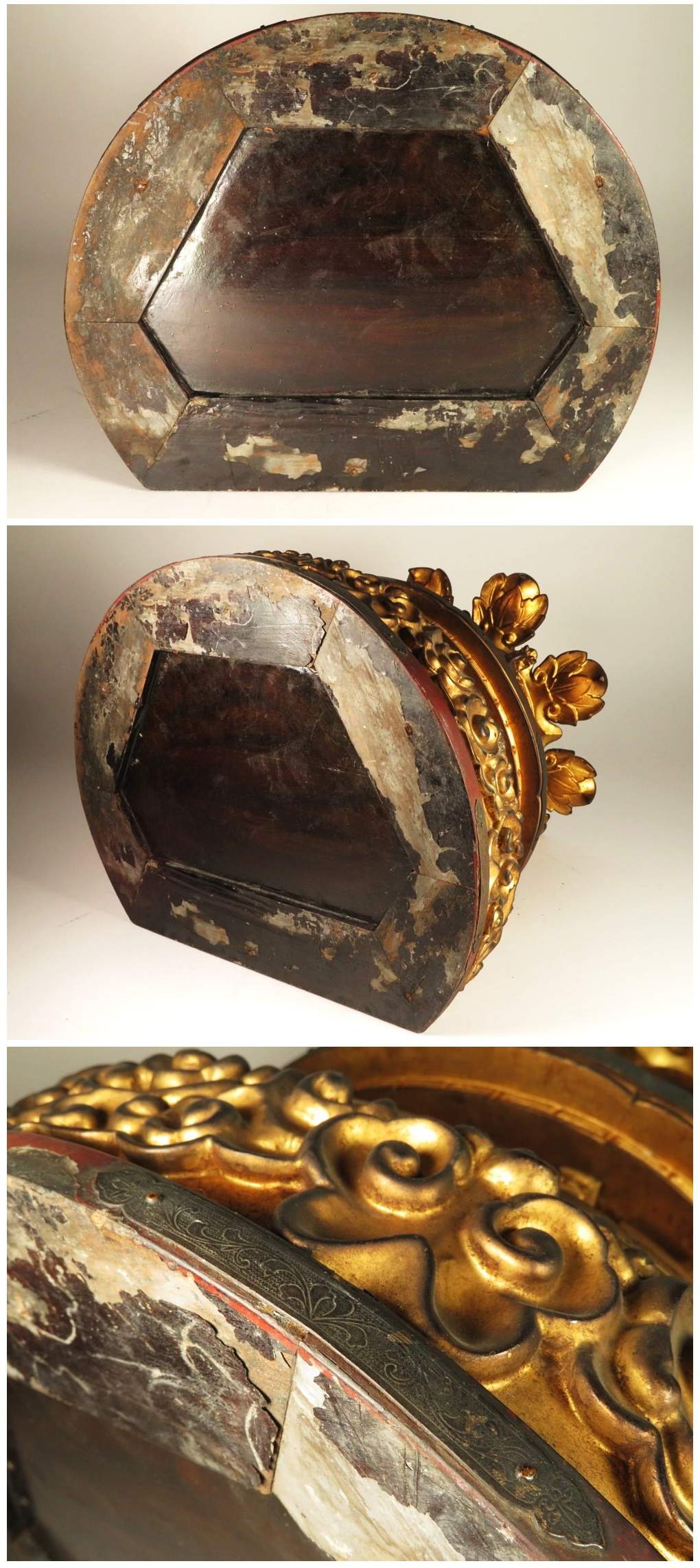 Early Edo Standing Amida Nyorai with Rock-Crystal Gyokugan Eyes — Temple-Release Giltwood Buddhist Sculpture, Museum-Grade Presence