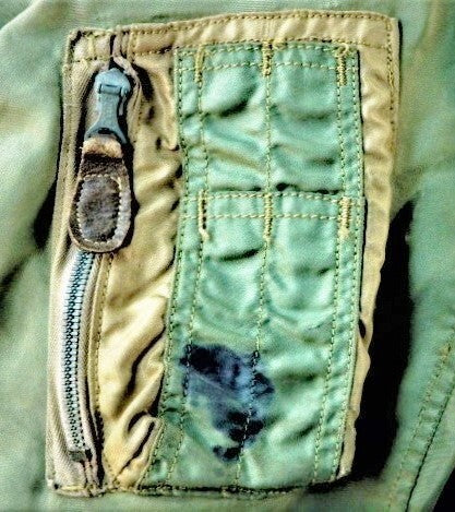Early Type L-2 Flight Jacket 1st Pattern Two Tone Cigarette Pocket Old Crown Zip Repaired Rare Nylon Military Jacket